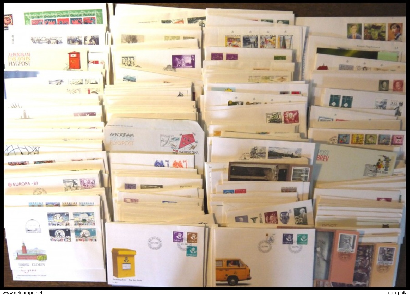 SAMMLUNGEN, LOTS 1969-91, über 300 Verschiedene FDC`s, Dabei Maximumkarten, Briefkarten Und Aerogramme, Prachterhaltung - Collections