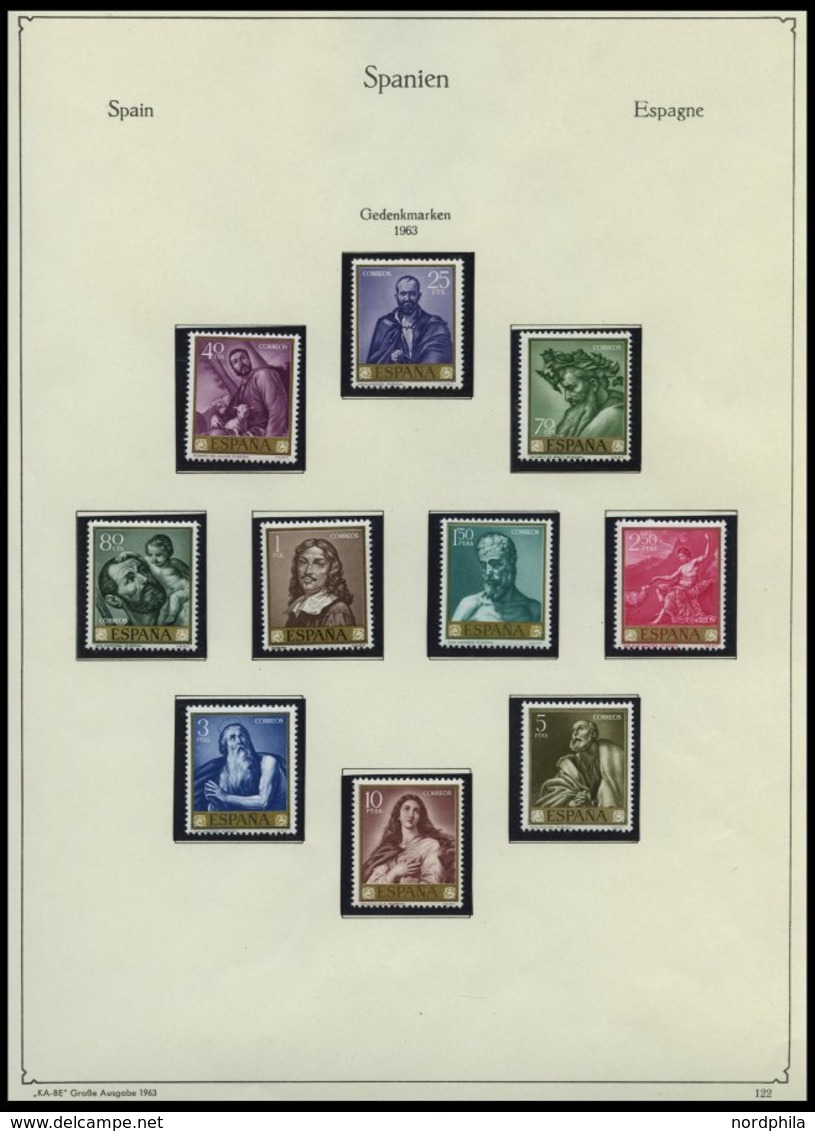 SPANIEN **, Komplette Postfrische Sammlung Spanien Von 1954-72 Im KA-BE Album, Prachterhaltung - Usados