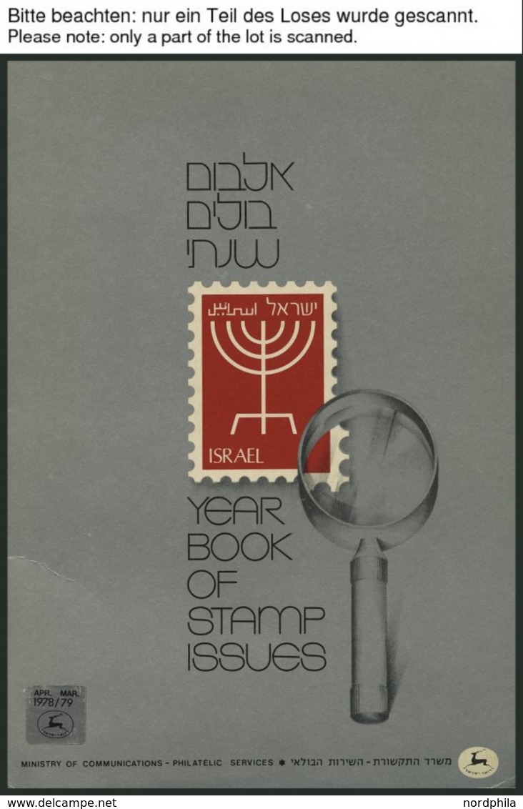 ISRAEL - SAMMLUNGEN, LOTS **, 1978-80, 3 Jahrgangshefte, Pracht - Colecciones & Series