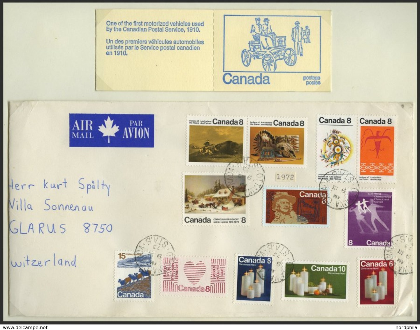 KANADA Brief,*,o, **, 1938-82, Vielseitige Interessante Sammlung Mit U.a. Ca. 110 Belegen (FDC`s, Erstflüge, Ganzsachen  - Unused Stamps