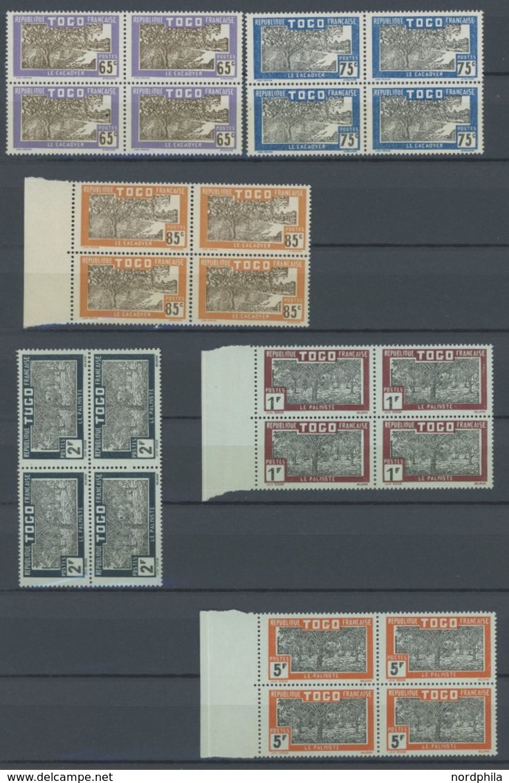 TOGO 65-84 VB **, 1924, Landwirtschaft In Viererblocks, Postfrischer Prachtsatz - Nuevos