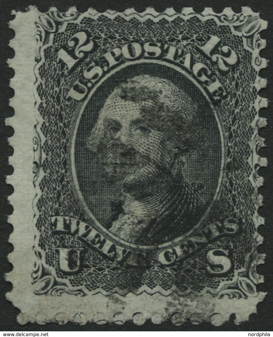 VEREINIGTE STAATEN 21W O, 1861, 12 C. Washington, Mit Waffeleinpressung Type VI, Feinst, Mi. 320.- - Used Stamps