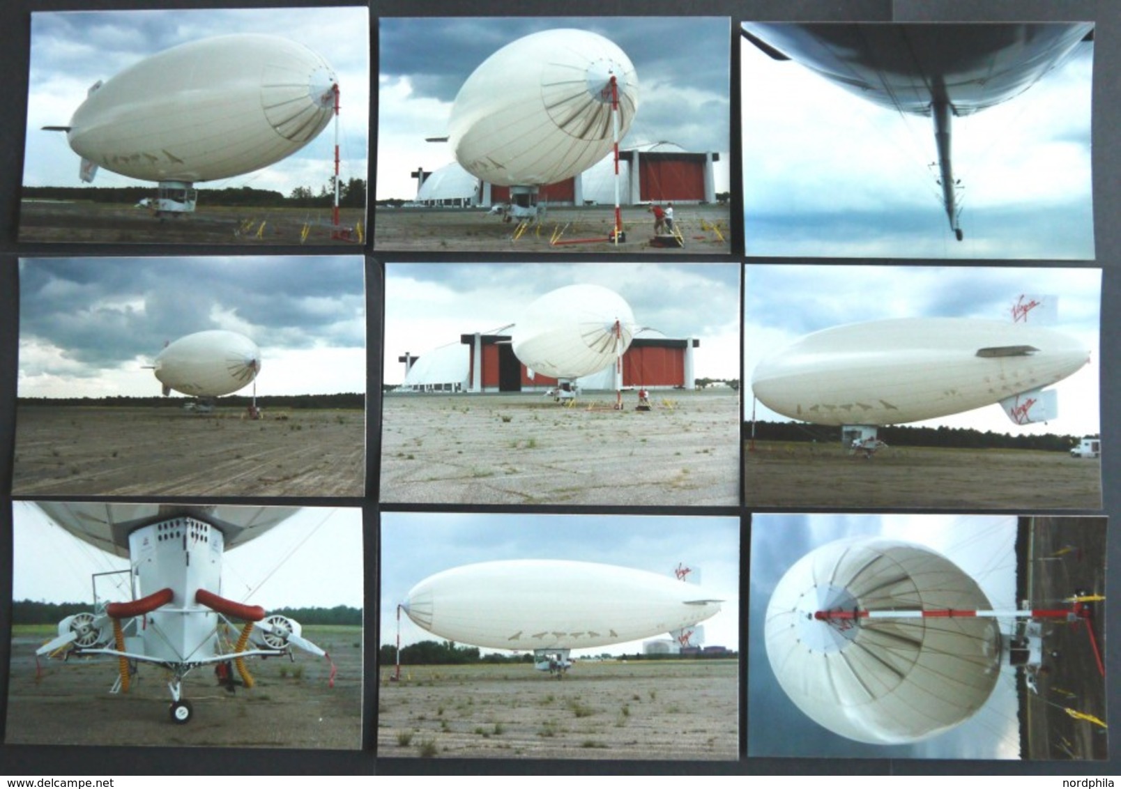 US-FLUGPOST 1990, 10 Verschiedene Farbige Originalfotos Des Virgin Lightship AMERICA BHINP, Pracht - Otros & Sin Clasificación