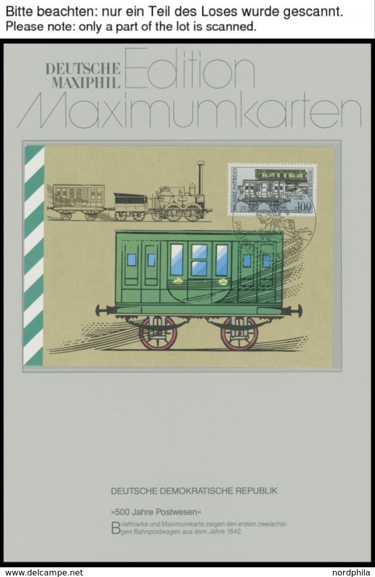 SLG., LOTS DEUTSCHLAND 1990/2, 68 Verschiedene Maximumkarten Bundesrepublik Und Berlin In 2 Spezialalben Der Firma Krüge - Collections