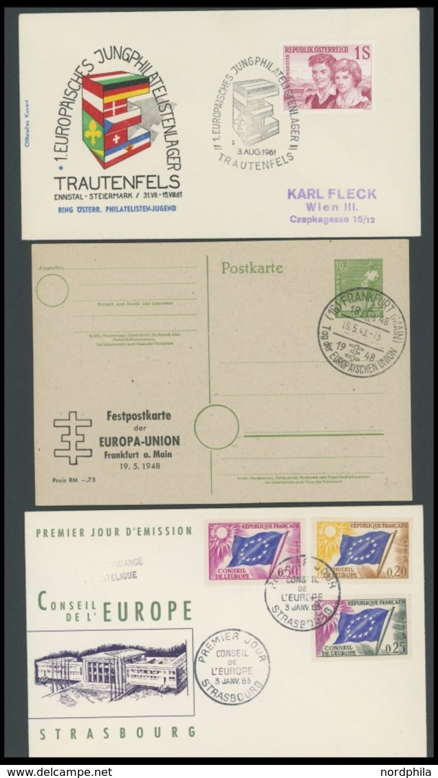 SLG., LOTS EUROPA 1947/83, Interessante Partie Von 40 Verschiedenen Belegen Aus Zahlreichen Ländern, Fast Alle Gebraucht - Otros - Europa