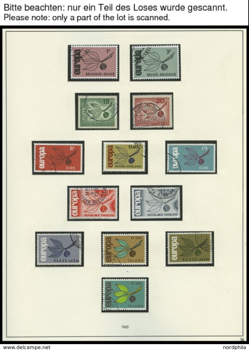 EUROPA UNION O, 1965-67, Zwerg Mit Frucht, Stilisiertes Boot Und Zahnräder, 3 Komplette Jahrgänge, Pracht, Mi. 117.60 - Colecciones