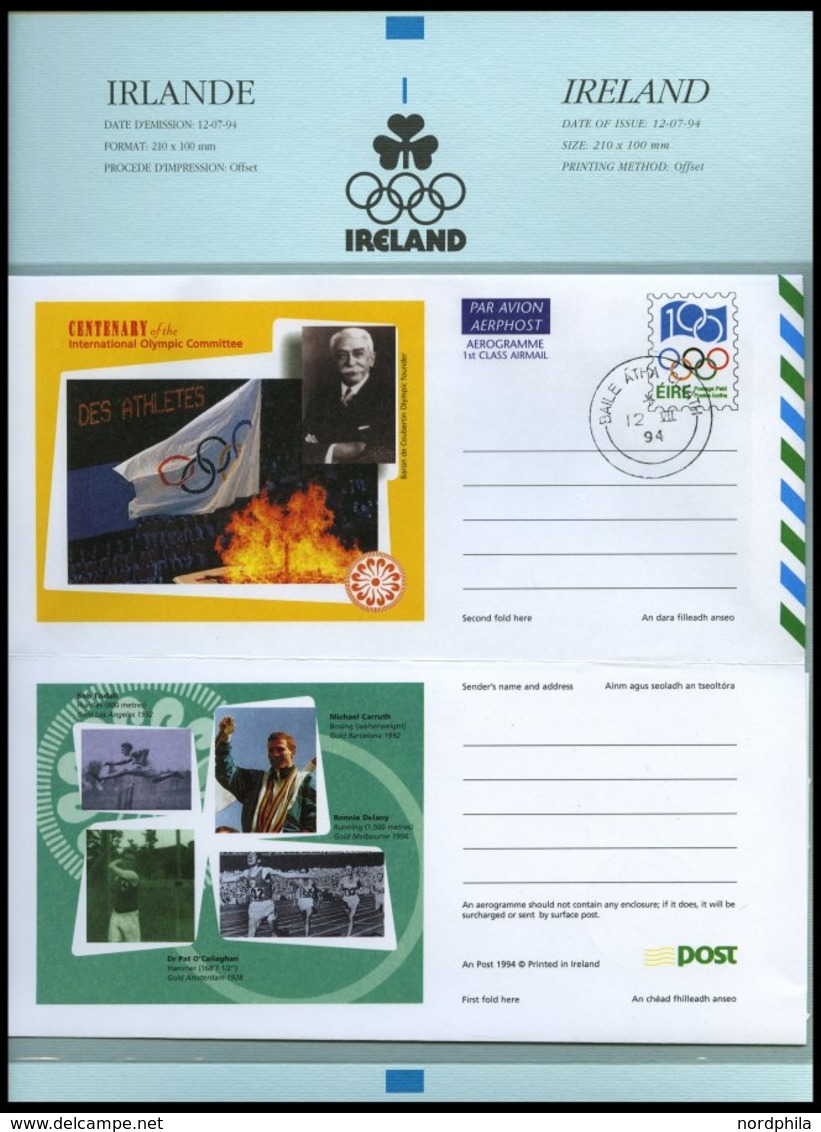 SPORT **,Brief , Präsentation Der Philatelie Kollektion Zum 100 Jährigen Bestehen Des IOC In 3 Bolaffi Spezialalben (dre - Other & Unclassified