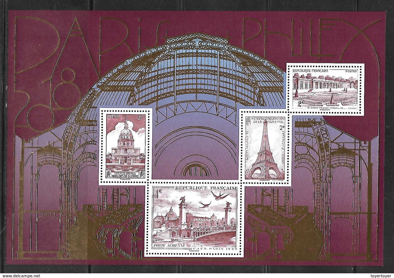 66 France F5222 Paris Philex 18 N++ - Neufs