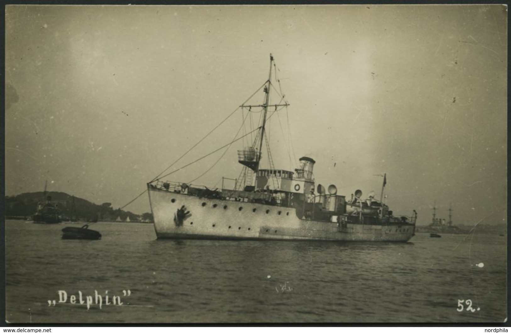 ALTE POSTKARTEN - SCHIFFE KAISERL. MARINE BIS 1918 Delphin, Eine Ungebrauchte Karte - Warships