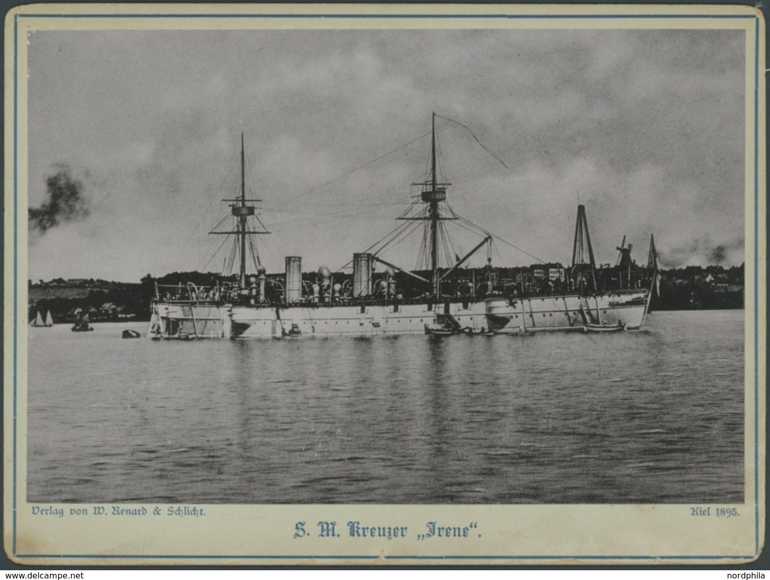 ALTE POSTKARTEN - SCHIFFE KAISERL. MARINE S.M.S. Irene, Fotokarte, Pracht - Warships