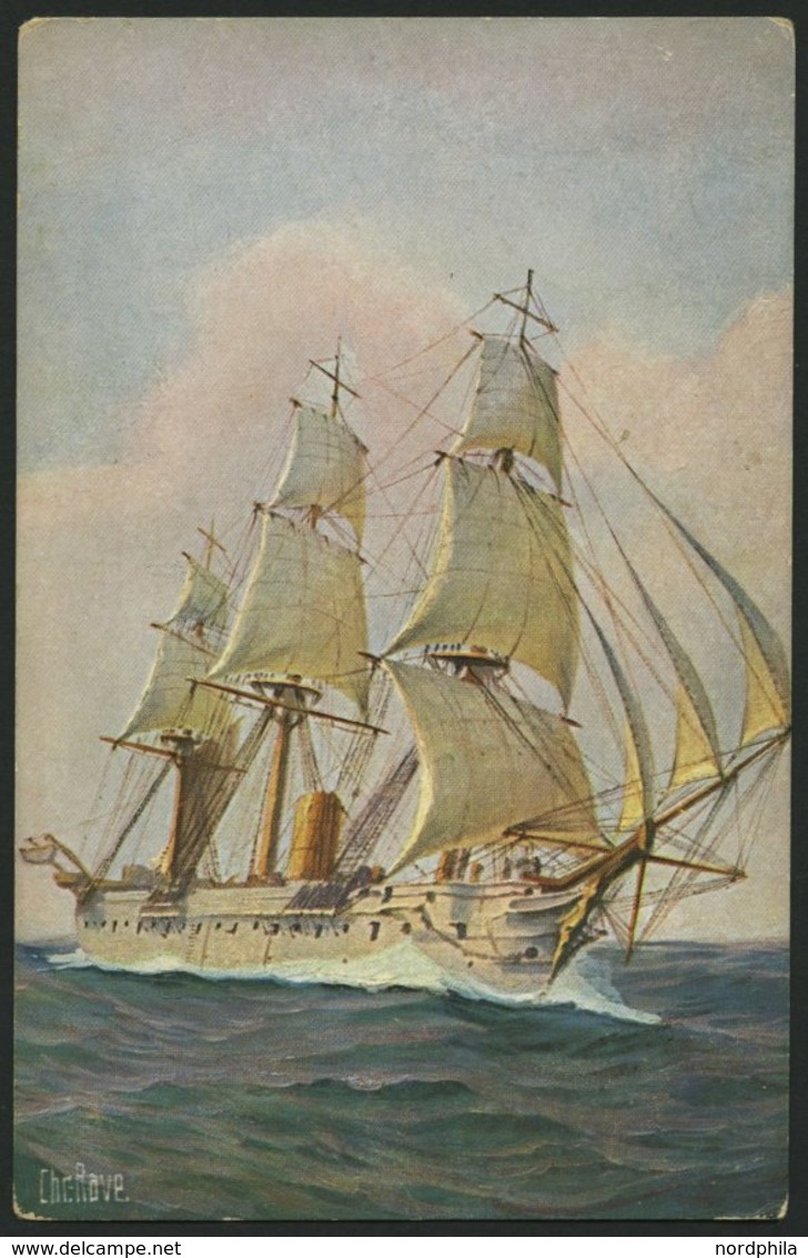 ALTE POSTKARTEN - SCHIFFE KAISERL. MARINE Schulschiff Stein, 2 Karten, Eine Gebraucht - Warships