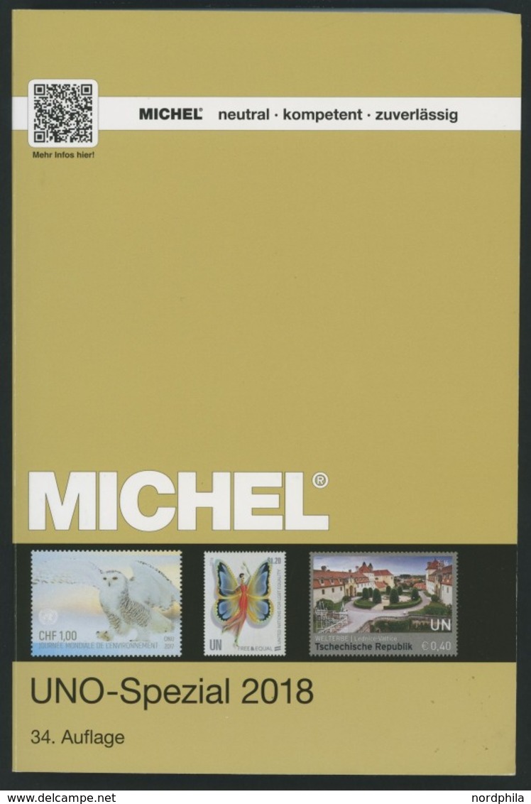 PHIL. KATALOGE Michel: UNO-Spezial Katalog 2018, Alter Verkaufspreis: EUR 59.- - Philatélie Et Histoire Postale
