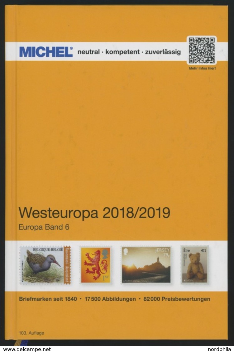 PHIL. KATALOGE Michel: Westeuropa-Katalog 2018/2019, Band 6, Alter Verkaufspreis: EUR 72.- - Philately And Postal History