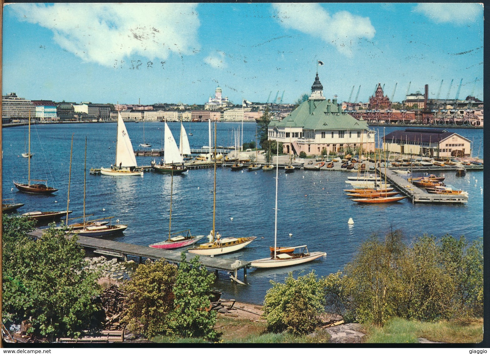 °°° 14813 - FINLAND - HELSINKI - SOUTH HARBOUR - 1967 With Stamps °°° - Finlandia