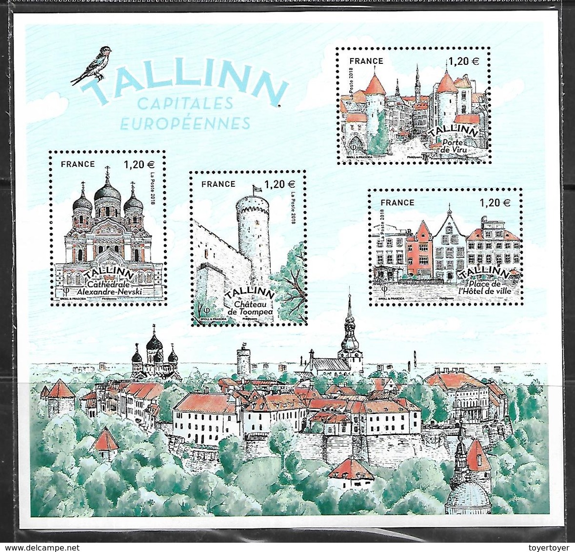 70 France F5212 Capitales Européennes Tallinn N++ Sous Blister - Neufs