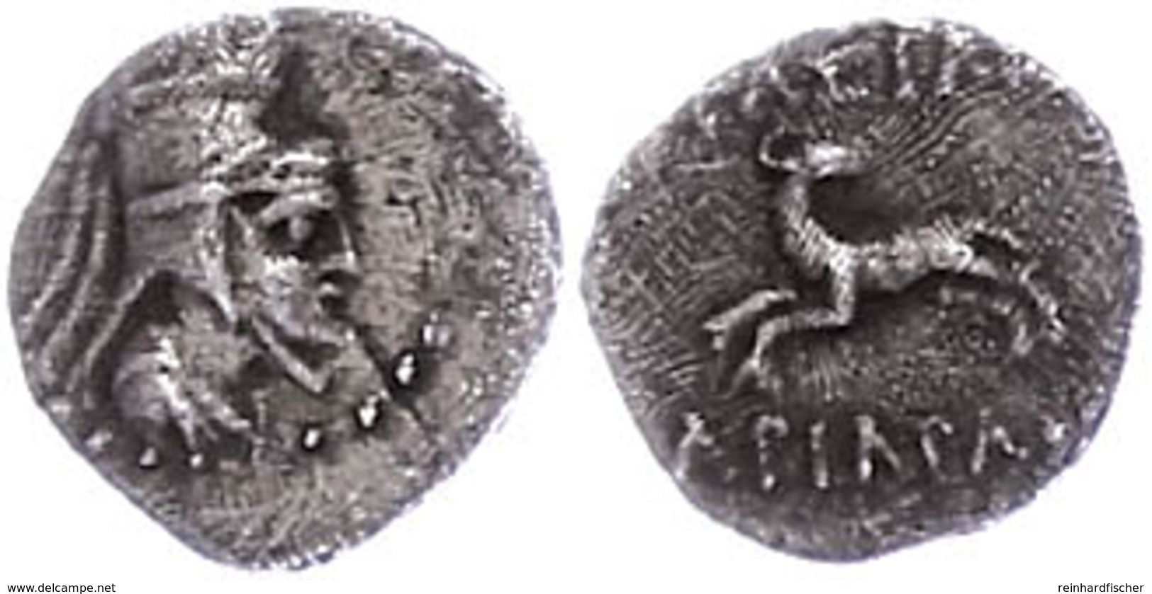 Obol (0,64g), 130-116 V. Chr, Ariarathes VI. Epiphanes. Av: Kopf Mit Tiara Nach Rechts. Rev: Widder?, Darüber Und Darunt - Andere & Zonder Classificatie