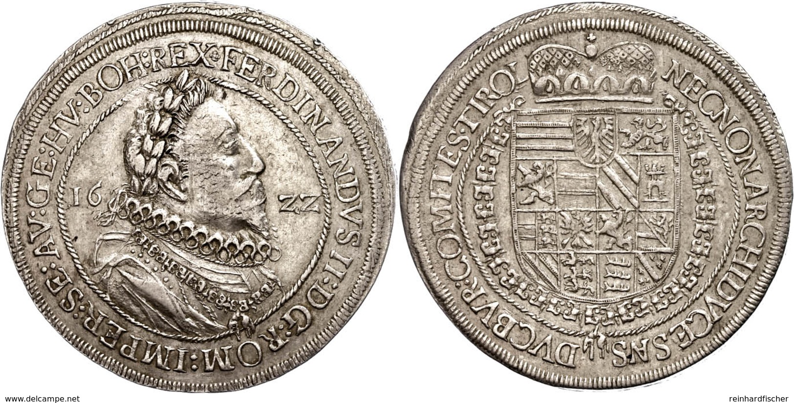 Taler, 1622, Ferdinand II., Hall, Dav. 3125, Ss-vz.  Ss-vz - Oostenrijk