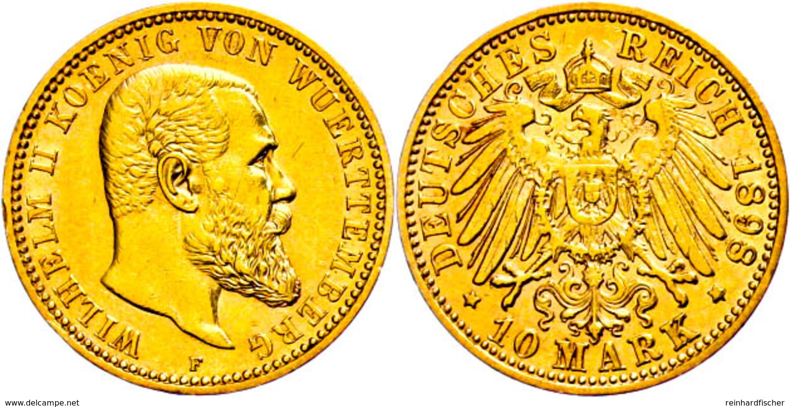 10 Mark, 1898, Wilhelm II., Ss-vz., Katalog: J. 295 Ss-vz - Andere & Zonder Classificatie