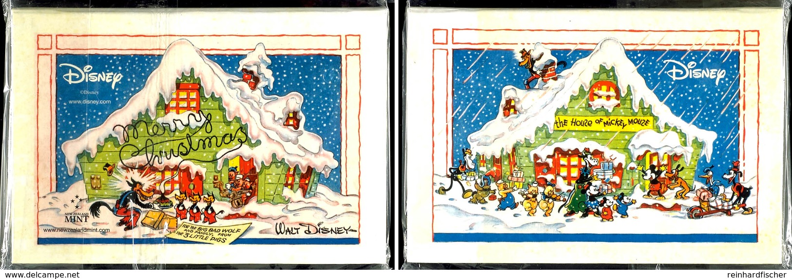 2 Dollars, 2015, Disney Weihnachtsgrüße, 1 Unze Silber, Etui Mit OVP Und Zertifikat, PP. Auflage Nur 10.000 Stück.  PP - Niue