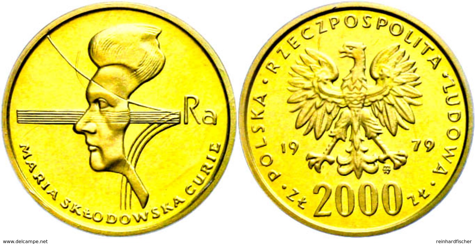 2000 Zlotych, Gold, 1979, KM 107, Verschweißt, PP.  PP - Polen