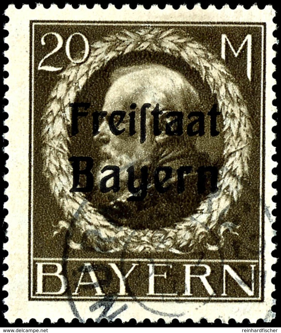 3 Pfg. - 20 M. Freistaat Bayern, Gezähnt, 19 Werte Gestempelt Komplett, Bis Auf 40 Und 75 Pfg. Geprüft Infla, Katalog: 1 - Andere & Zonder Classificatie