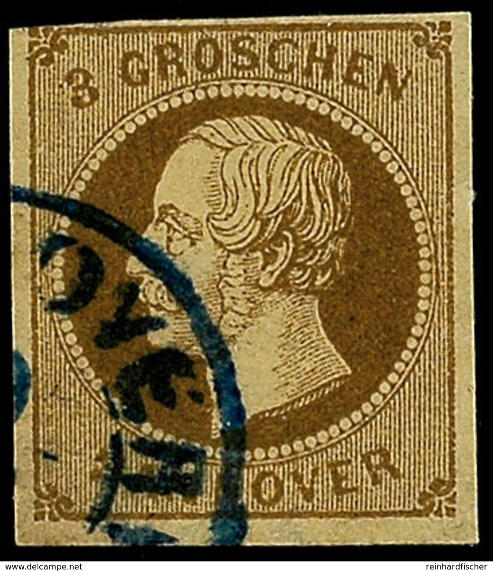 3 Gr. Braun; Sauber Gestempeltes Kabinettstück; Gepr. Dietrich (70.-), Katalog: 19a O - Hanover