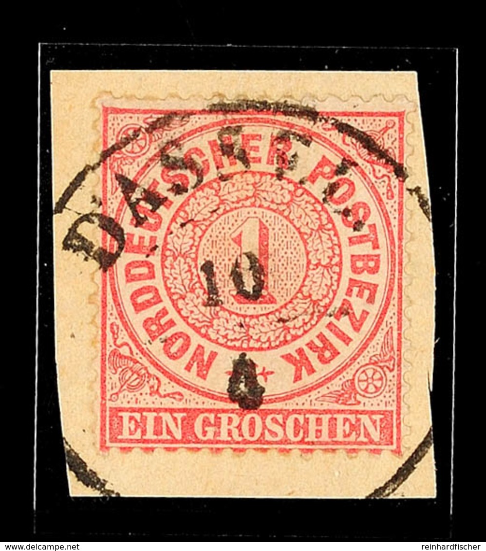 "DASSEL" - K2, Weitgehend Klarer Abschlag Auf Briefstück Mit NDP 1 Gr. Karmin Gezähnt, Pracht, Katalog: NDP 16 BS - Hanover