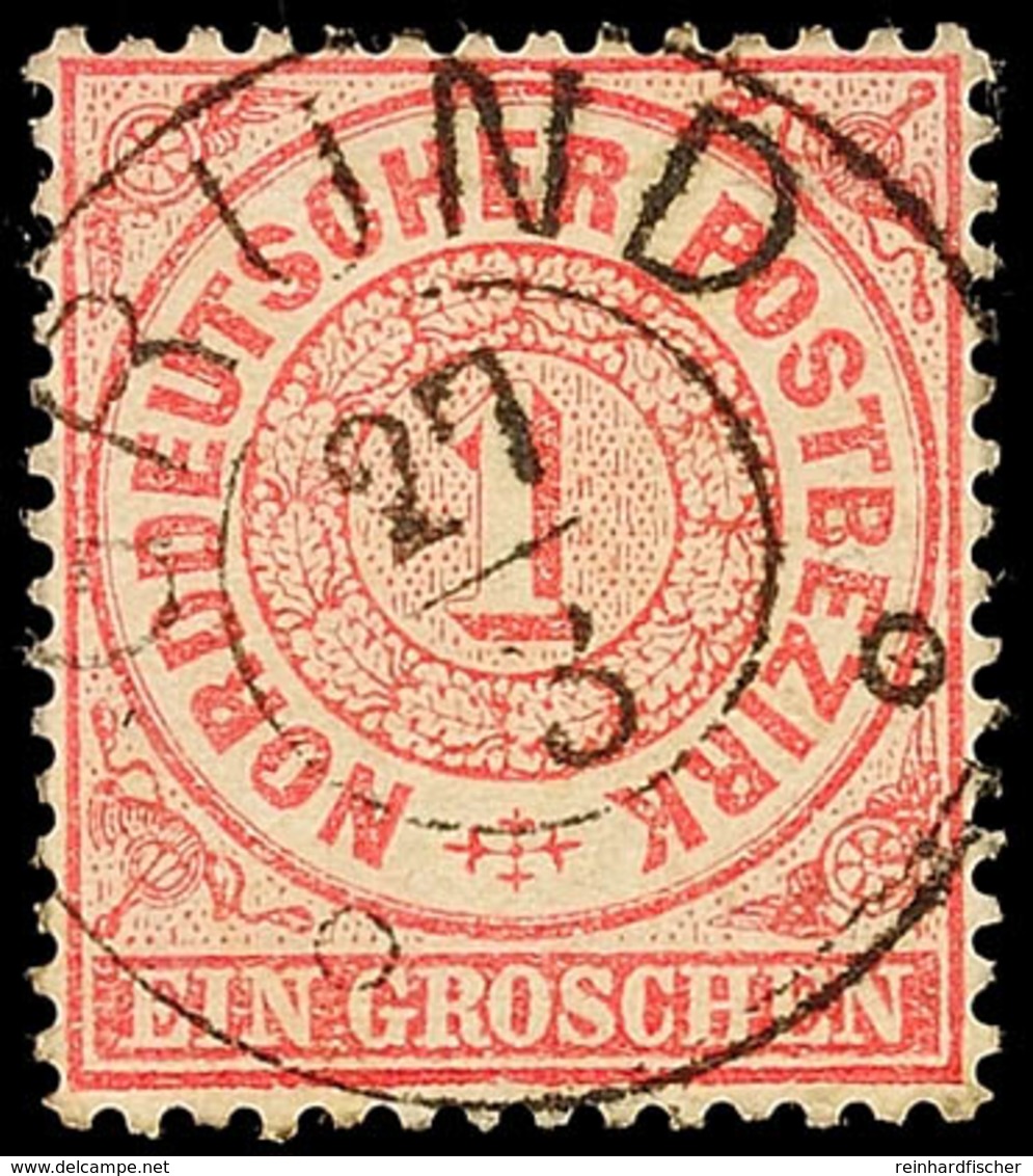 "GRUND" - Schwarzer K2 Mit Ringeln, Zentrisch Auf NDP 1 Gr., Katalog: NDP16 O - Hanover