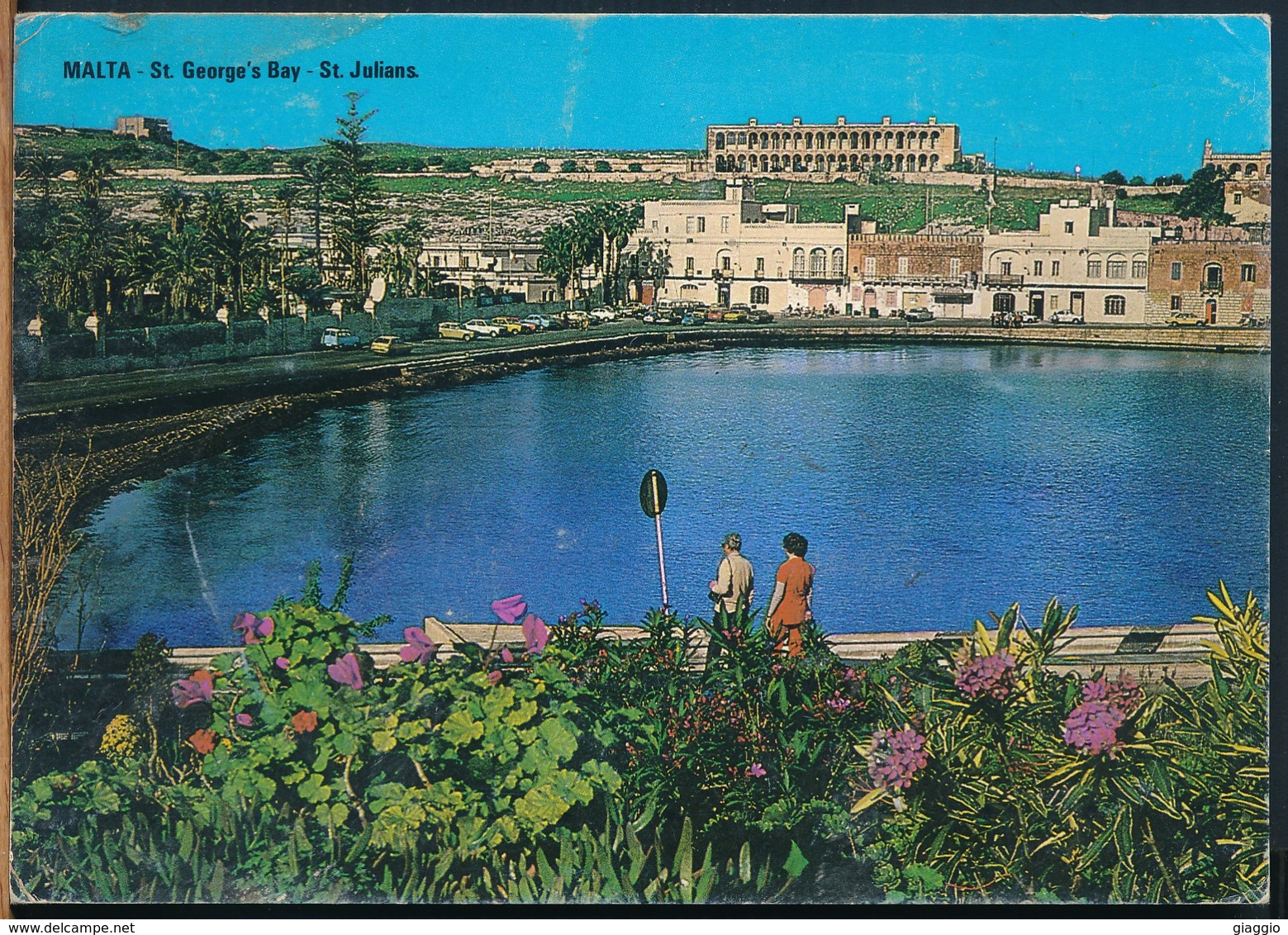 °°° 14824 - MALTA - ST. GEORGE'S BAY - ST. JULIANS - 1989 With Stamps °°° - Malta