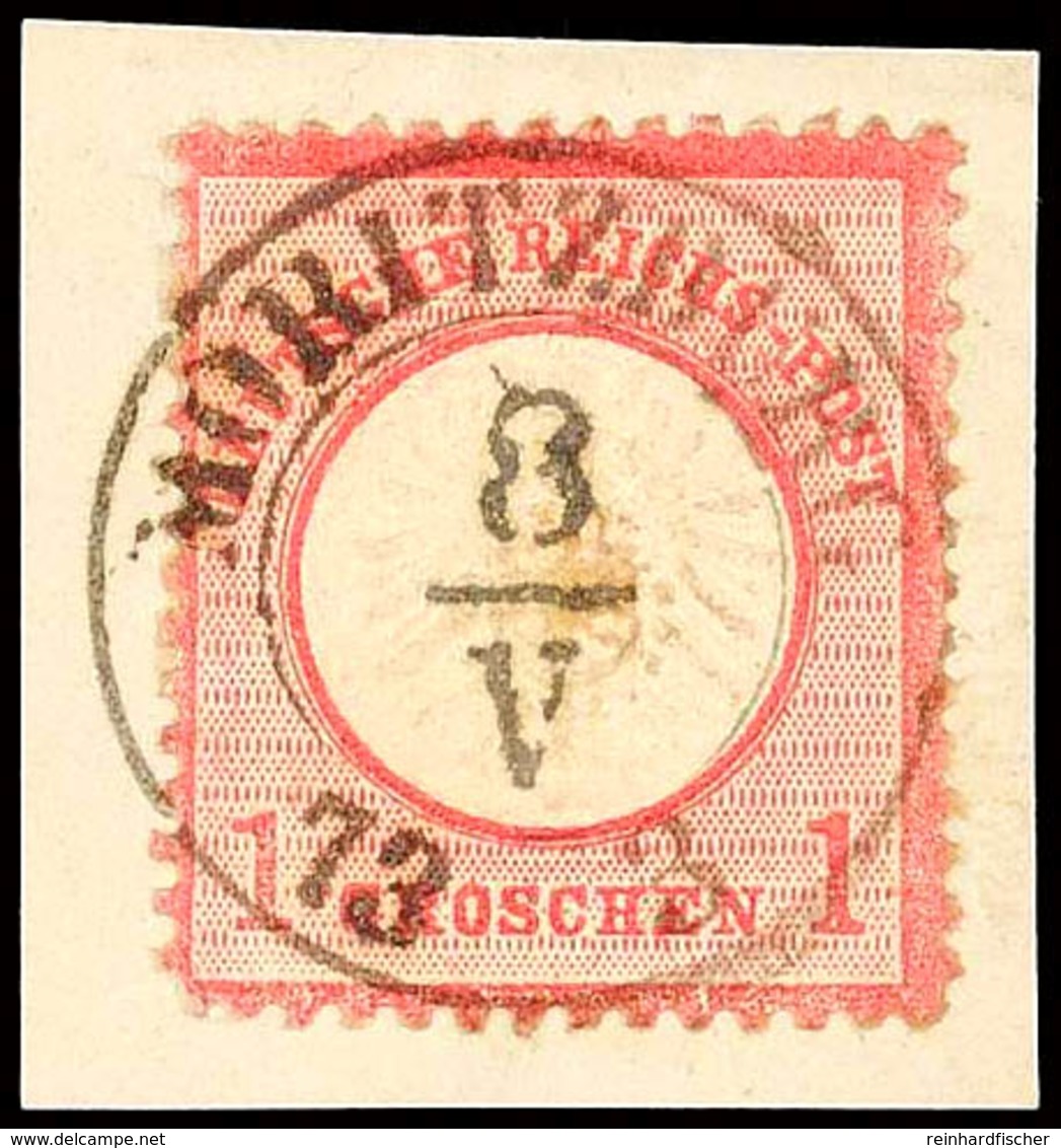 "MORITZBURG 8.V.73" DKr. Auf D.R. 1 Gr. Auf Briefstück, Kabinett, Katalog: DR19 BS - Saxony