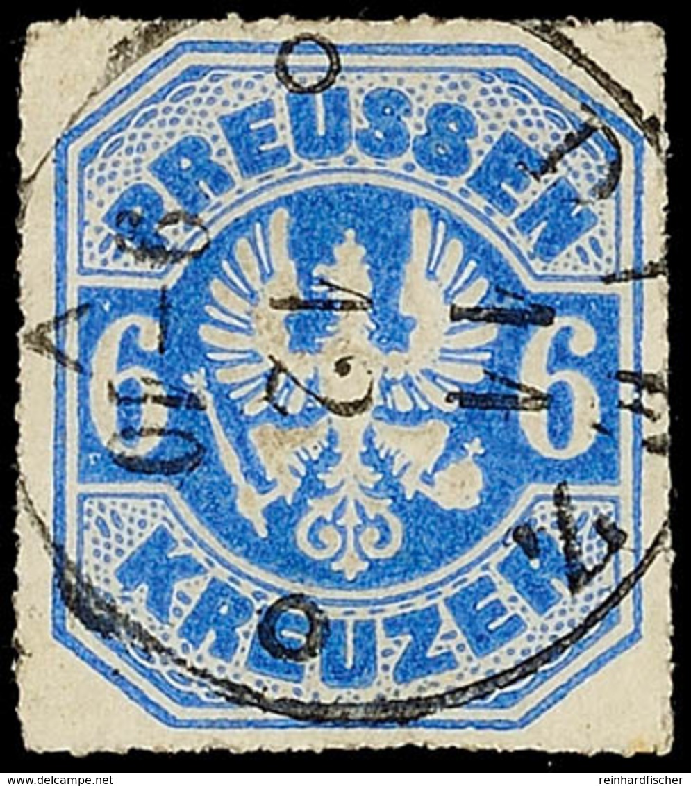 "DIEZ 11 12 (1867)" - K1, Zentrisch Auf Kabinettstück Preußen 6 Kr., Katalog: Pr.25 O - Andere & Zonder Classificatie