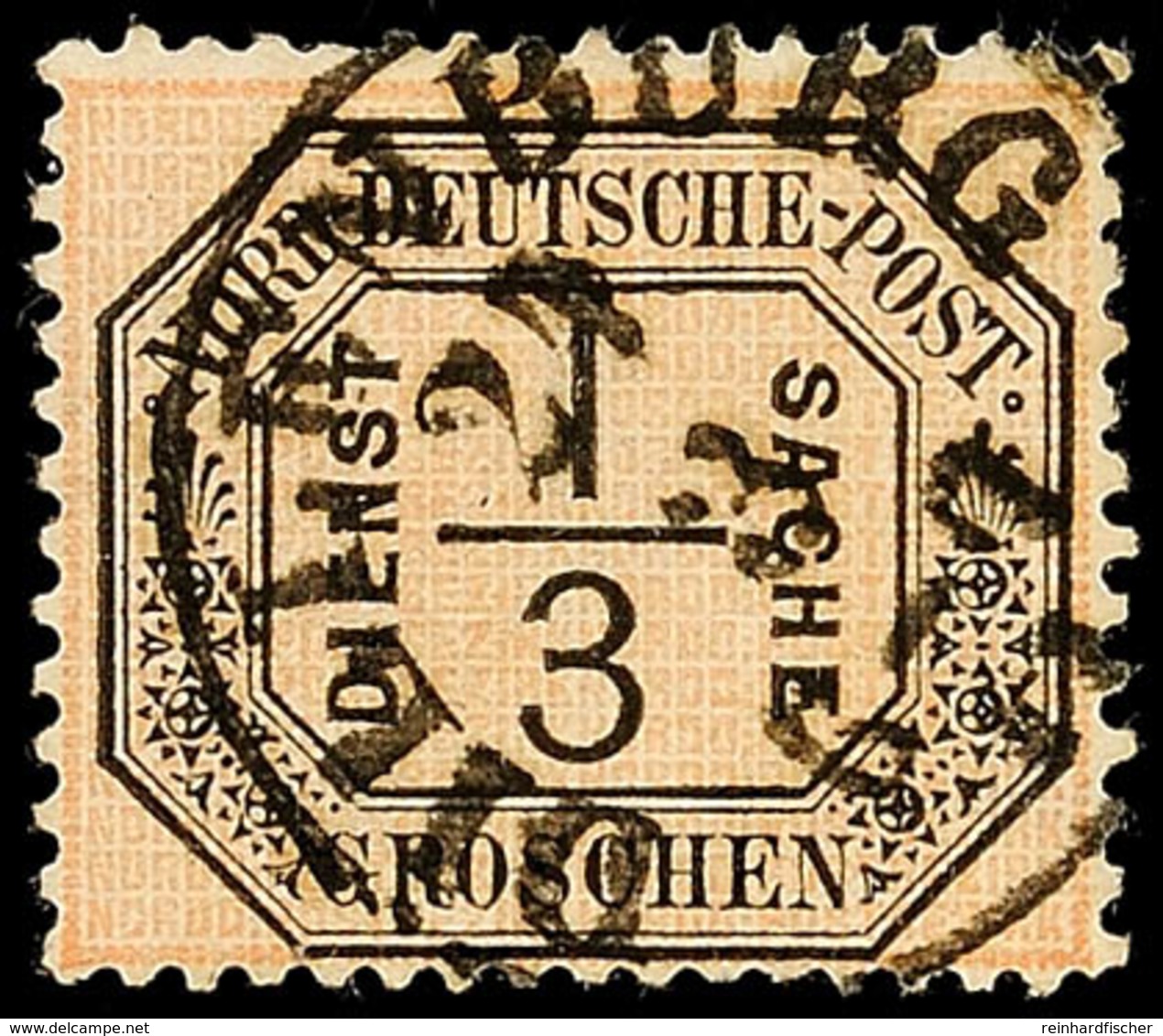 "DILLENBURG 24 3" - K1, Zentrisch Klar Auf NDP Dienstmarke 1/3 Gr., Katalog: NDPD2 O - Other & Unclassified