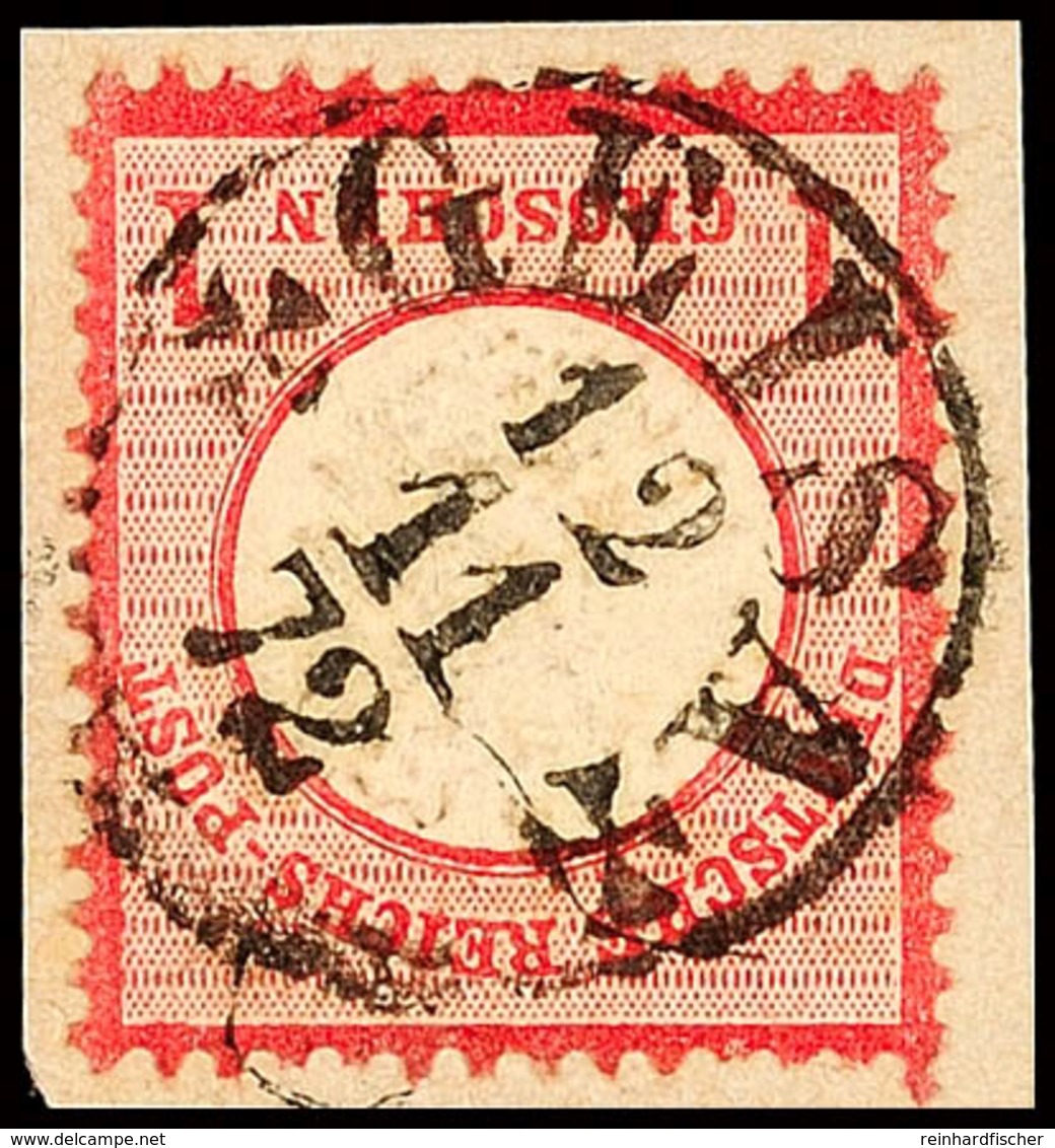 "GEISA 12/11 72", Aptierter EKr. Voll Und Klar Auf D.R. 1 Gr., Großer Schild Auf Briefstück, Kabinett, Katalog: DR19 BS - Andere & Zonder Classificatie