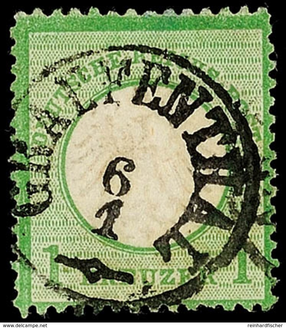 "GRAEFENTHAL 6 1" - K1, Zentrisch Klar Auf Tieffarbigem Kabinettstück DR 1 Kr. Kleiner Schild, Katalog: DR 7 O - Other & Unclassified