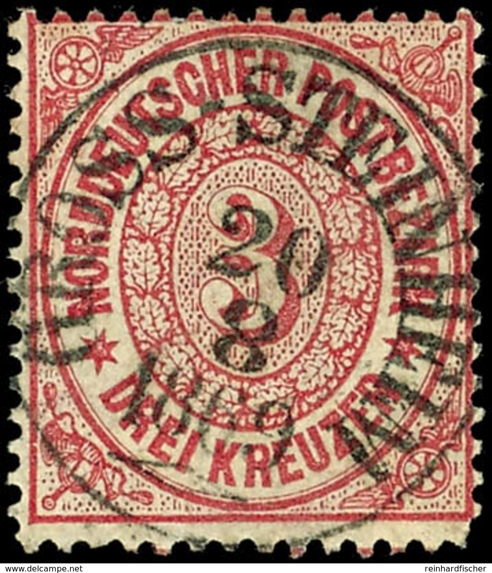 "GROSS-STEINHEIM 20 8 1869" - K1, Luxusabschlag Auf NDP 1 Gr., Kurzer Eckzahn Rechts Unten, Katalog: NDP16 O - Andere & Zonder Classificatie