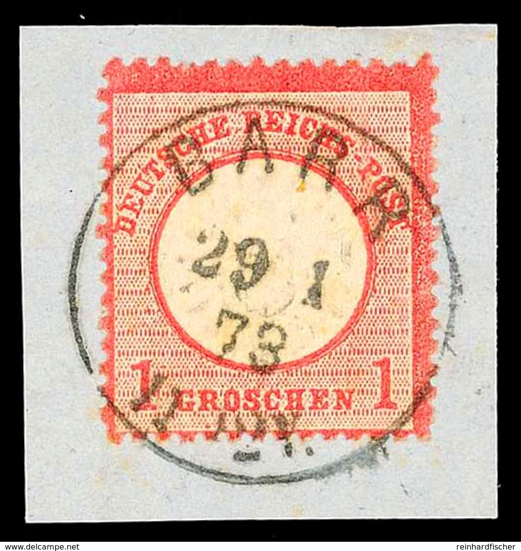 "BARR 29 1 73" - Blauschwarzer K1, Klar Und Vollständig Auf Briefstück 1 Gr., Gepr. Hennies BPP, Katalog: 19 BS - Other & Unclassified