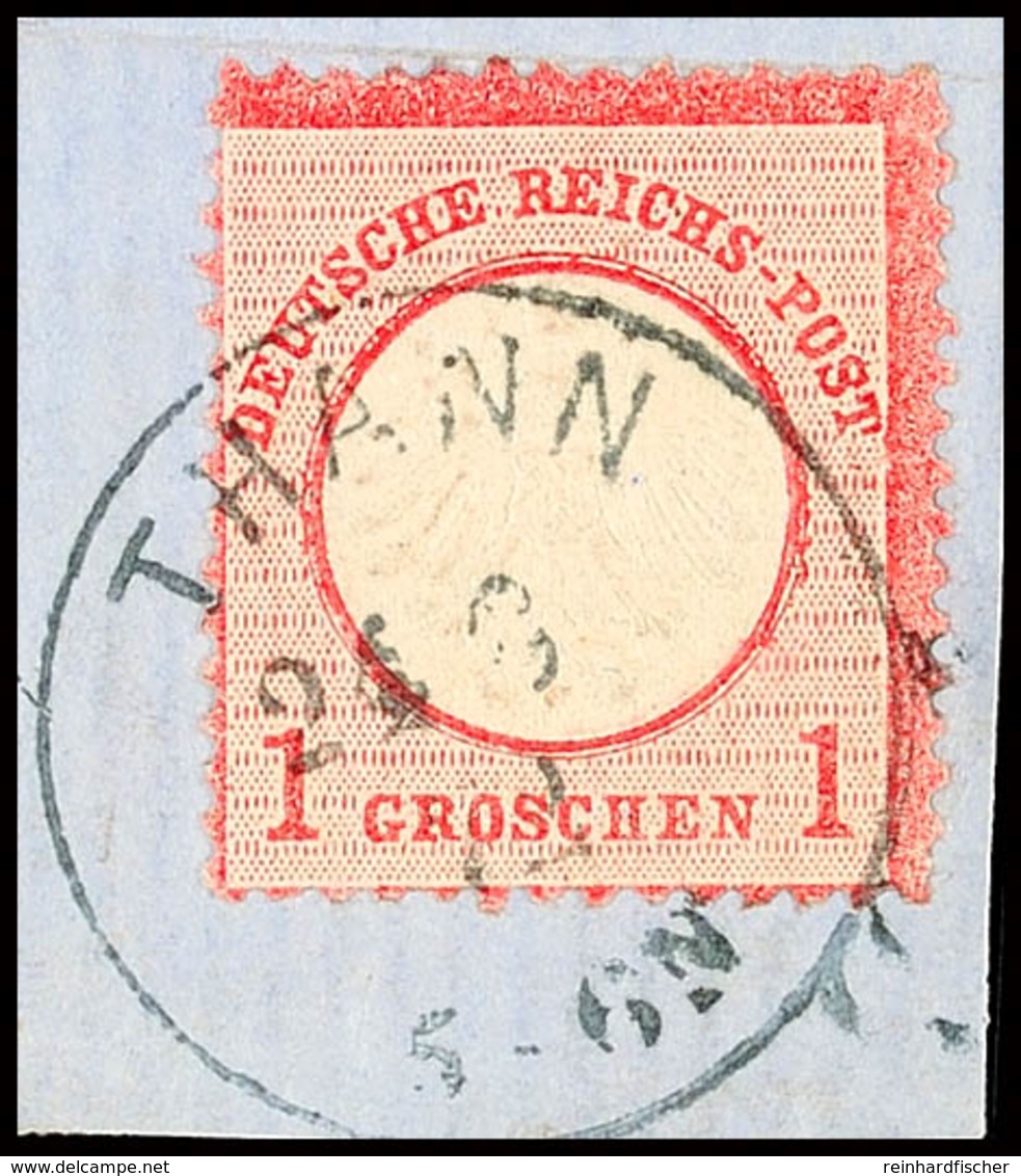 "THANN 24 3 74", Elsaß, K1 Auf Briefstück 1 Gr. Kleiner Brustschild, Gepr. Krug BPP, Katalog: 4 BS - Other & Unclassified