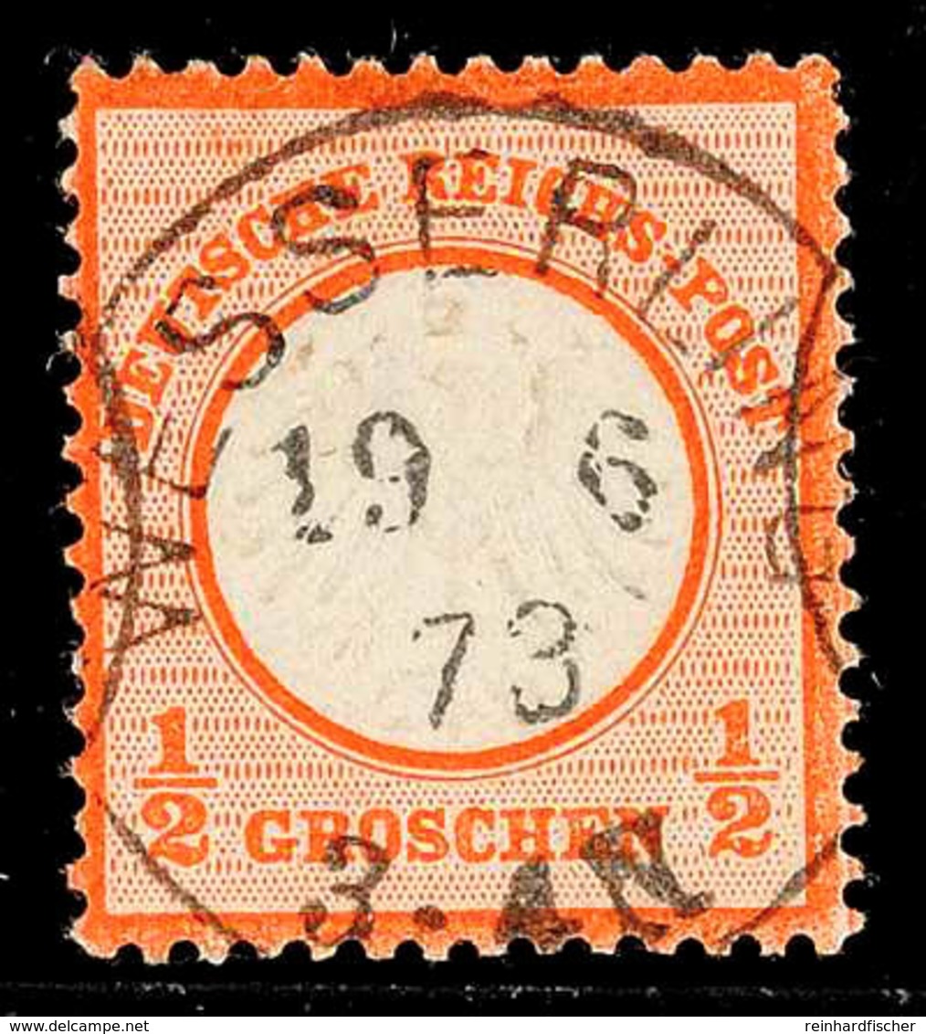 "WESSERLING 19 6 73" - K1, Zentrisch Klar Auf 1/2 Gr. Kleiner Schild Zinnoberrot, Punkthelles Stellchen, Katalog: 3 O - Other & Unclassified