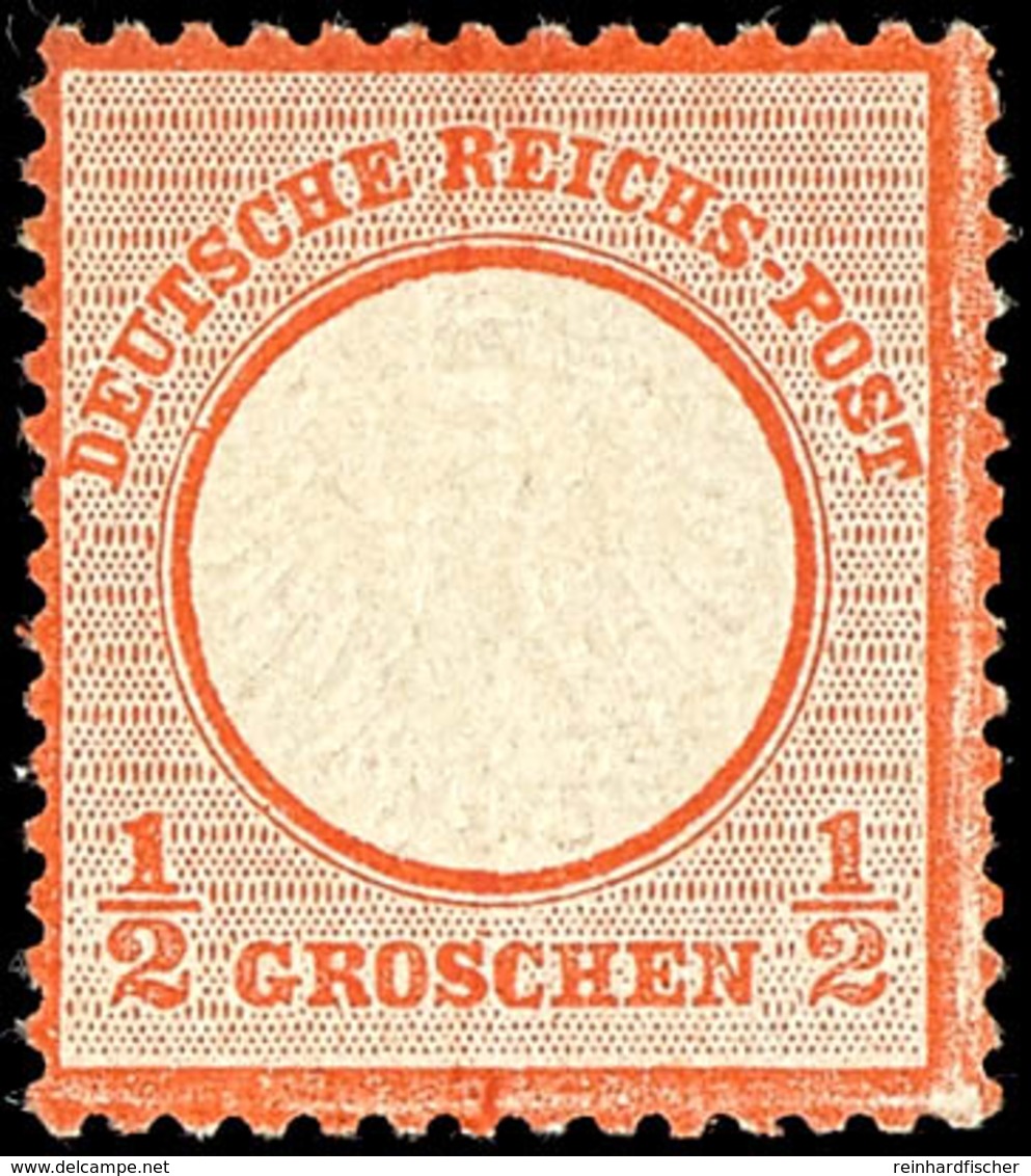 1/2 Groschen Kleiner Schild Rötlichorange, Farbfrisch, Gut Geprägt, Gut Gezähnt, Tadellos Postfrisches Kabinettstück, Un - Andere & Zonder Classificatie