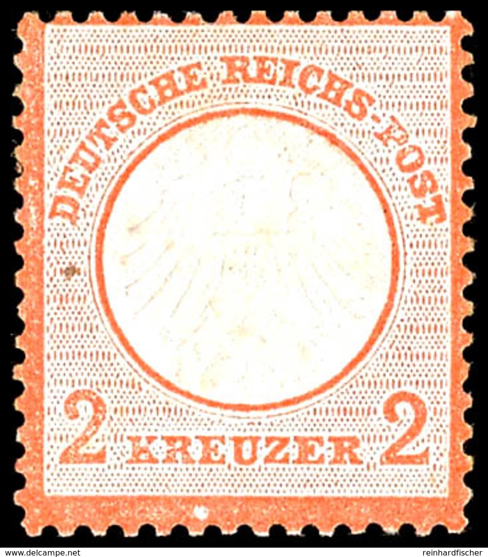 2 Kreuzer Kleiner Schild Rötlichorange, Seltener Plattenfehler VI "Heller Fleck Im Rahmen Unter RE In Kreuzer" (Feld 134 - Other & Unclassified