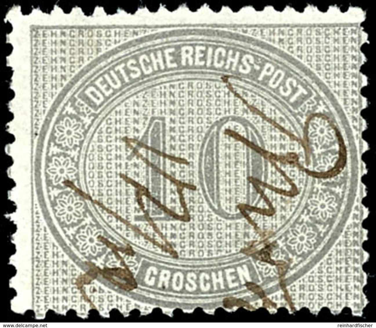 10 Gr. Mit Federzug, Gute Zähnung, Pracht, Mi. 250,--, Katalog: 12 Federz. - Other & Unclassified