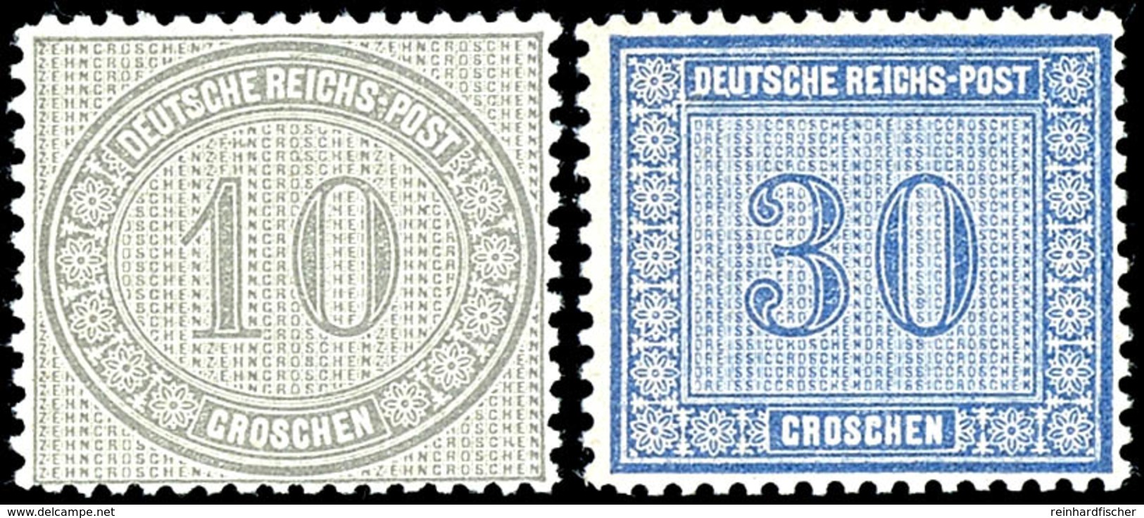 10 Groschen Und 30 Groschen, Tadellos Postfrisch, 30 Groschen Unsigniert, 10 Groschen Gepr. Hennies BPP, Katalog: 12/13  - Other & Unclassified