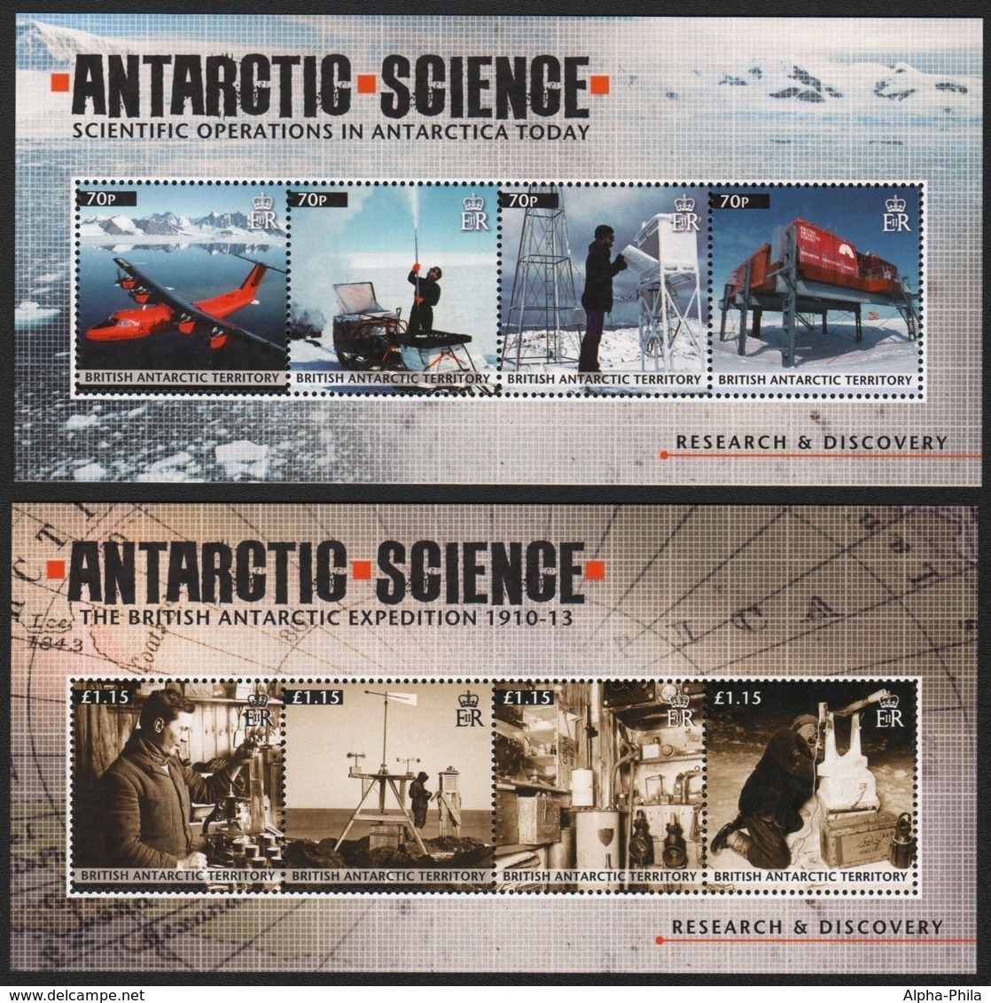 BAT / Brit. Antarktis 2011 - Mi-Nr. Block 19-20 ** - MNH - Forschung - Ungebraucht