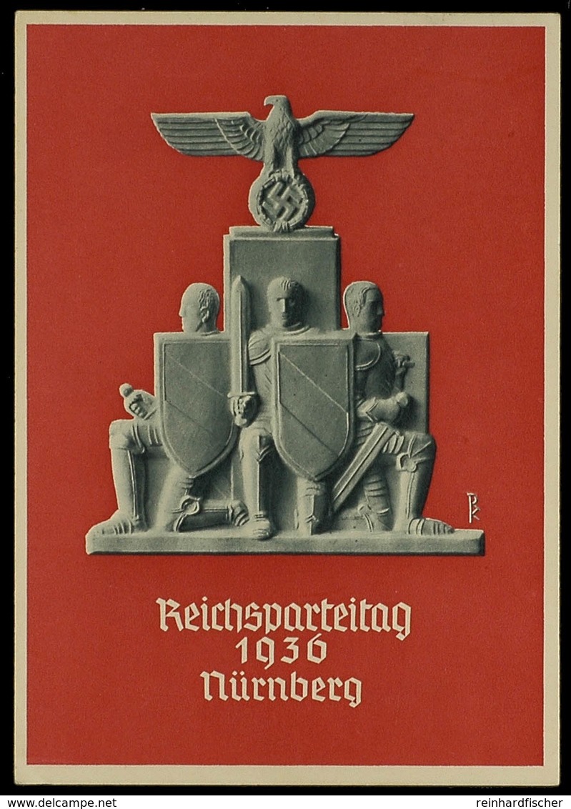 1936 Festpostkarte Zum Reichsparteitag Der NSDAP Mit Entsprechenden Maschinenstempel, Tadellos  BF - Andere & Zonder Classificatie