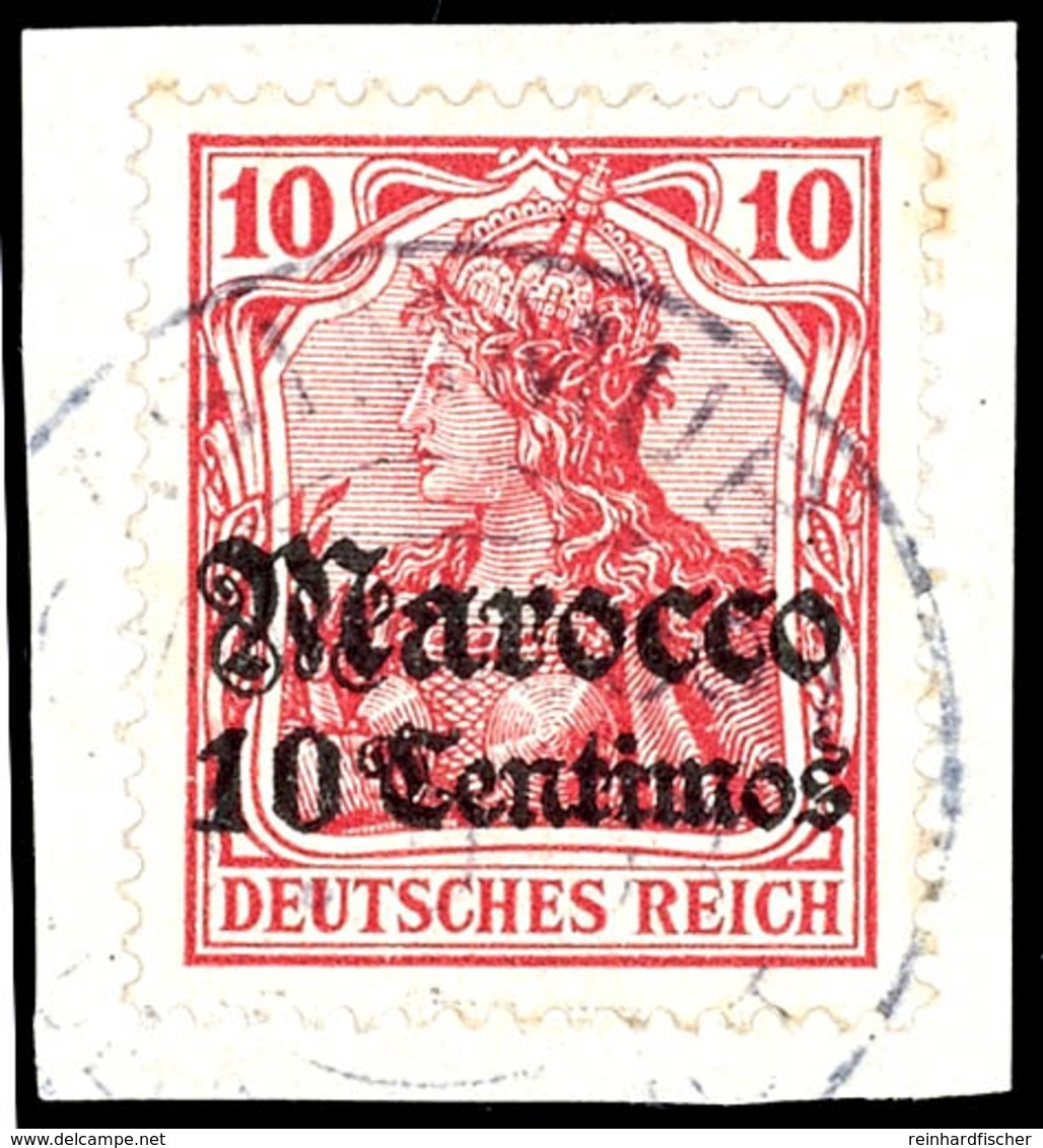 ASSIMUR (CC) Zart Auf Briefstück 10 C. Germania, Katalog: 36 BS - Marokko (kantoren)