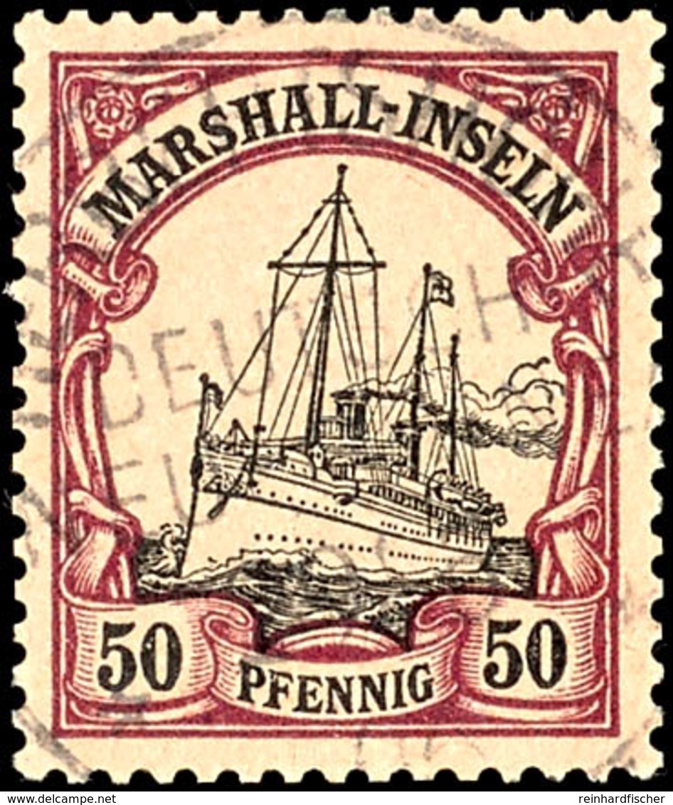 HERBERTSHÖHE Zentr. Auf Marshall-Inseln 40 Pfg Schiffszeichnung, Katalog: MSHI 20 O - Andere & Zonder Classificatie