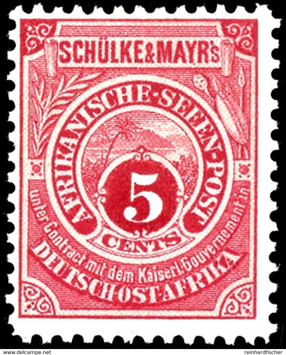 5 Cent Seenpost Original Tadellos Postfrisch, Geprüft Hoffmann-Giesecke Und Fotobefund Dr. Hartung: "einwandfrei", Mi. 1 - Duits-Oost-Afrika