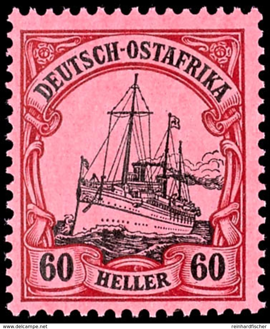 60 Heller Kaiseryacht Luxus Postfrisch, Unsigniert, Mi. 90,-, Katalog: 37 ** - Duits-Oost-Afrika