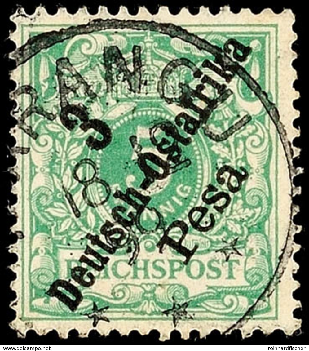 MARANGU 18 12 99, Klar Auf 3 Pesa Auf 5 Pf. Krone/Adler, Katalog: 7 O - German East Africa