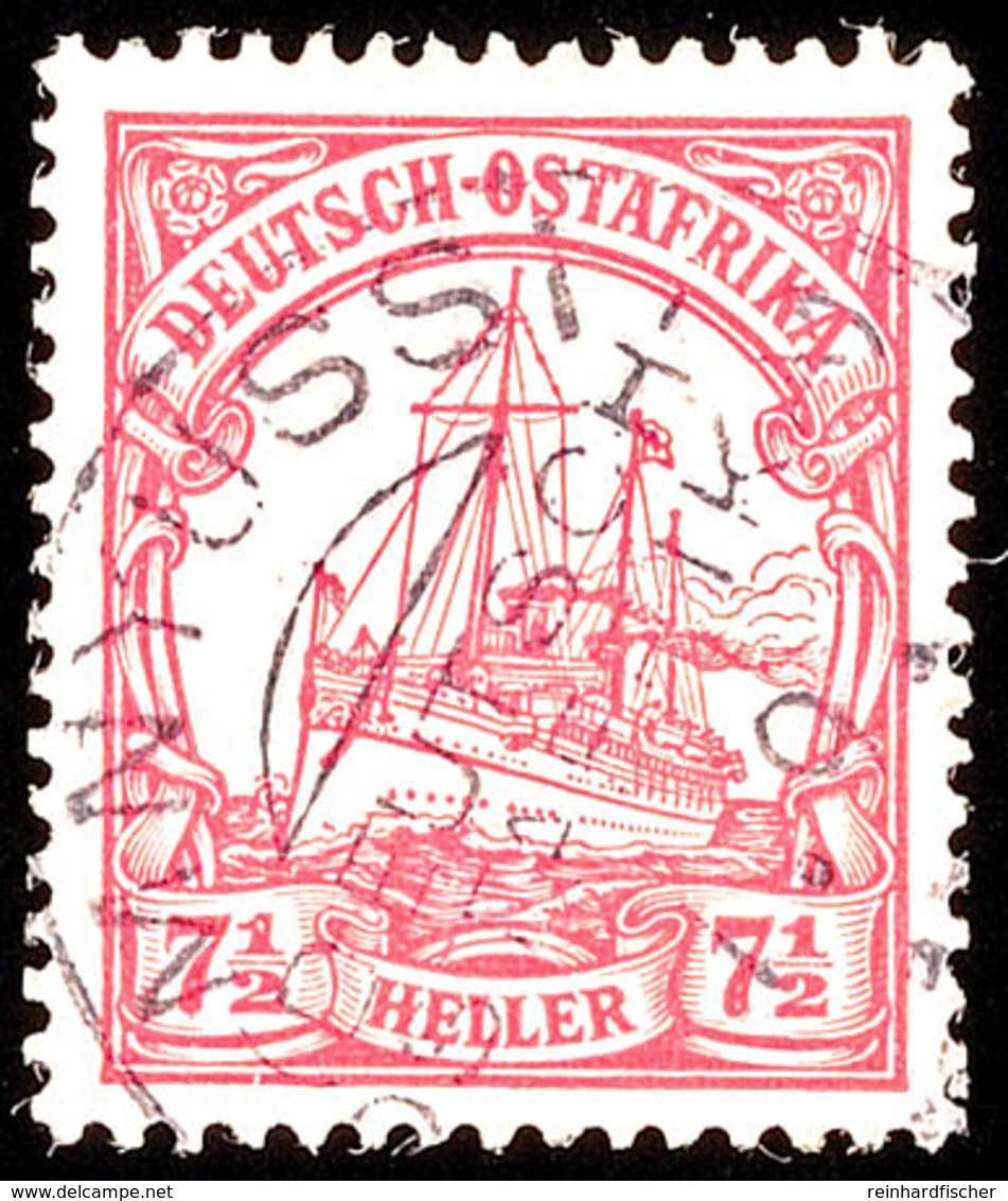 MNYUSSI 7 9 ?, Fast Vollständig Klar Auf 7½ Heller Schiffszeichnung Mit Wz., Katalog: 32 O - German East Africa